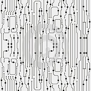 Vector circuit board illustration